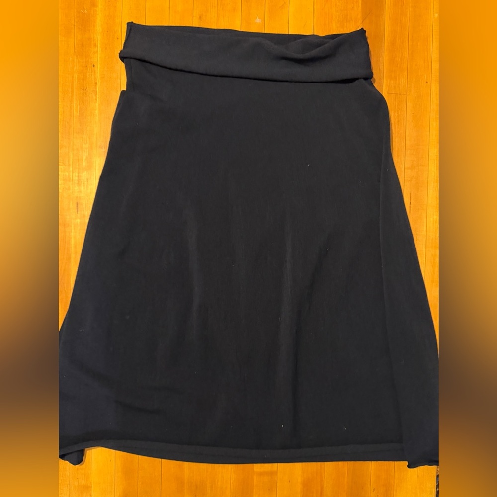 Manuelle Guibal navy wool a-line skirt. Size 3 - Picture 2 of 4